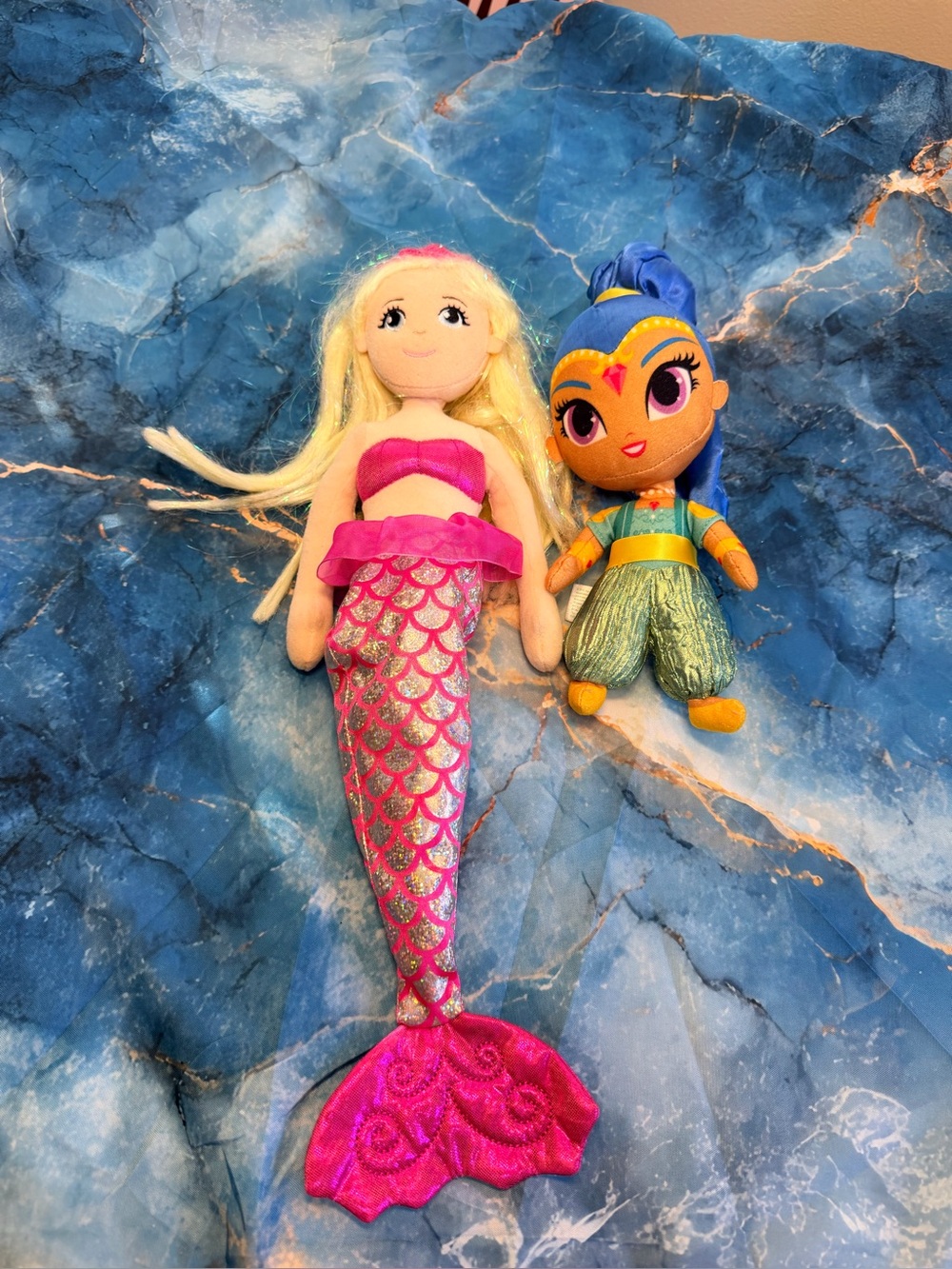 Shimmer Shine doll and Mermaid plushies